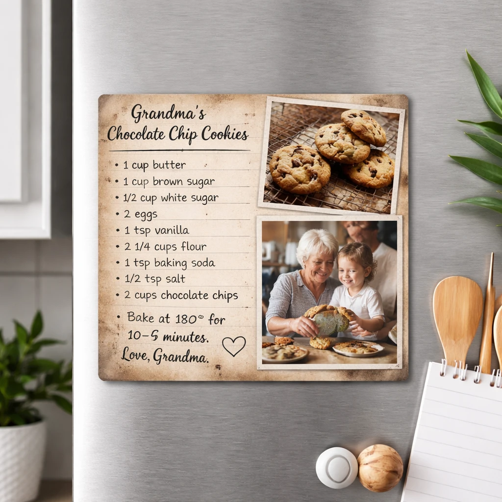 Personalised Handwritten Recipe Fridge Magnets